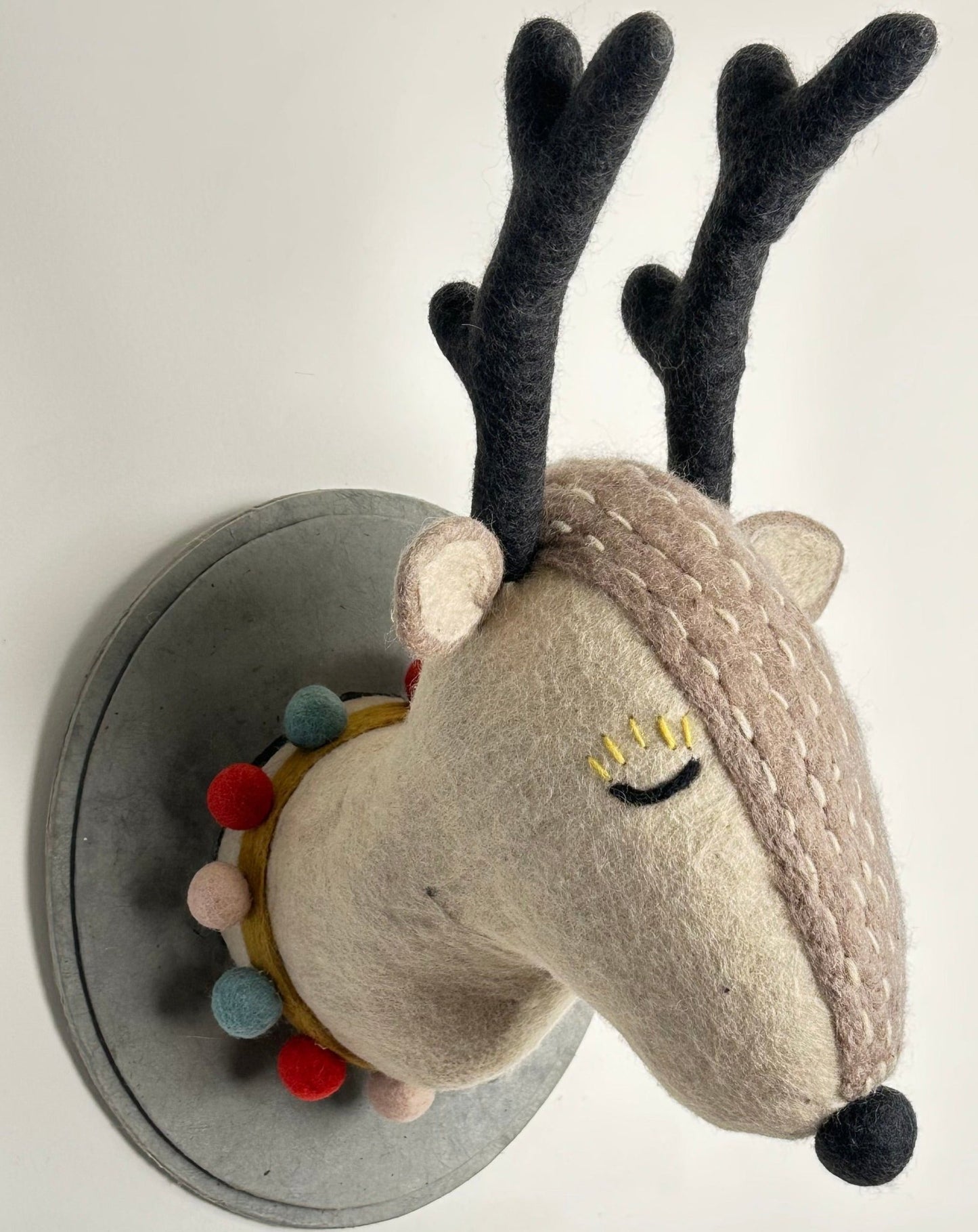 Winston the winter reindeer - large wall mount christmas decor - perfect for nursery