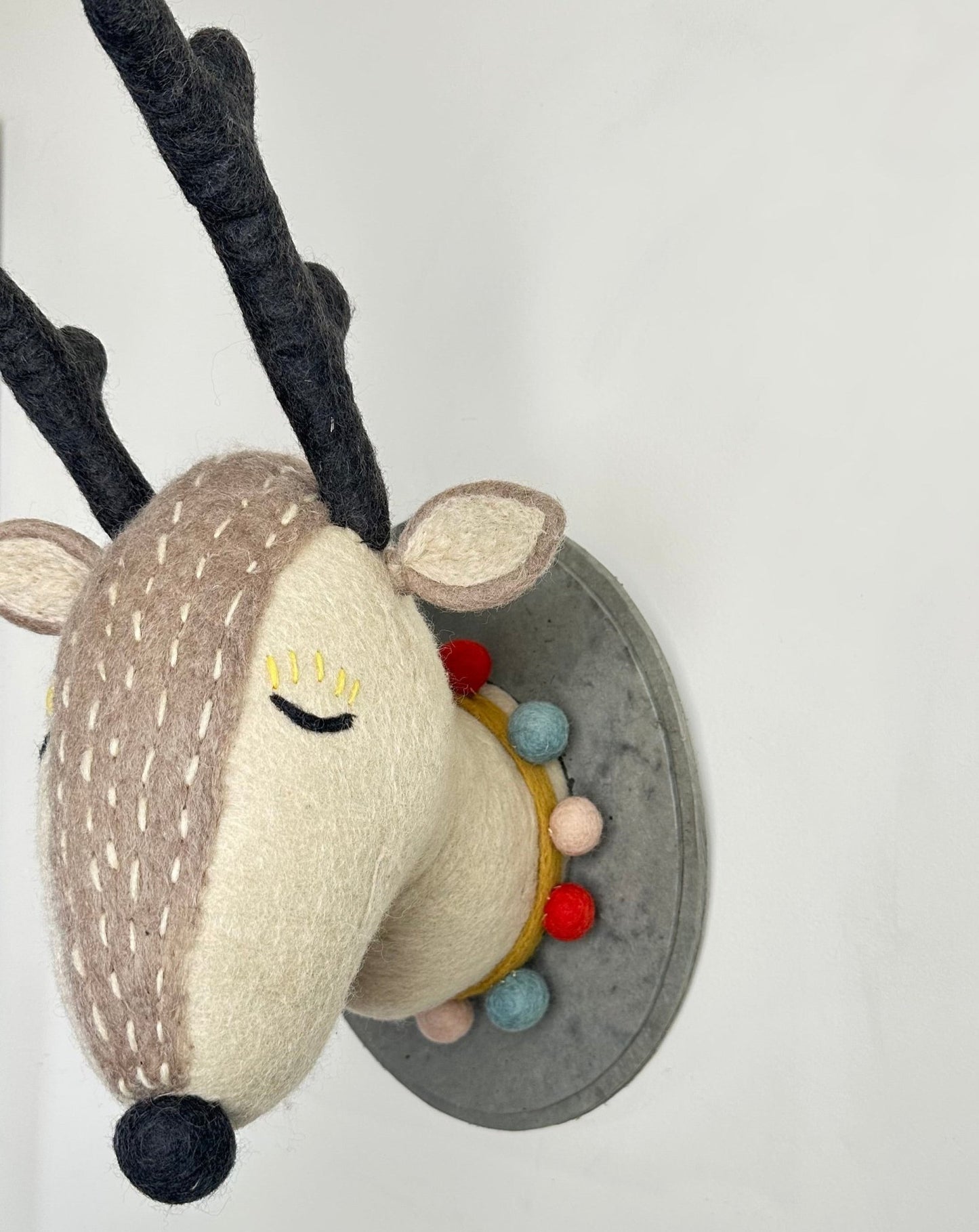 Winston the winter reindeer - large wall mount christmas decor - perfect for nursery