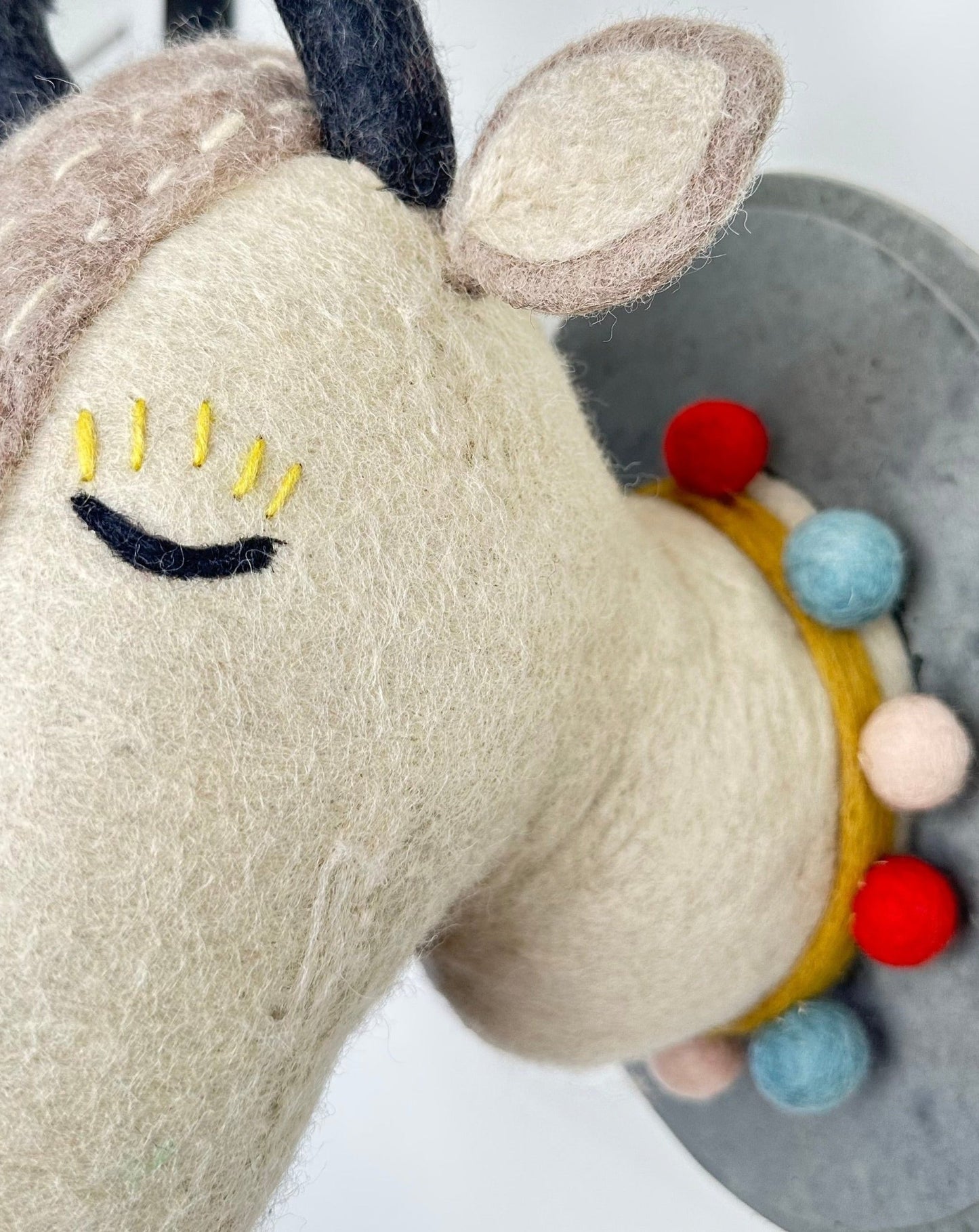 Winston the winter reindeer - large wall mount christmas decor - perfect for nursery