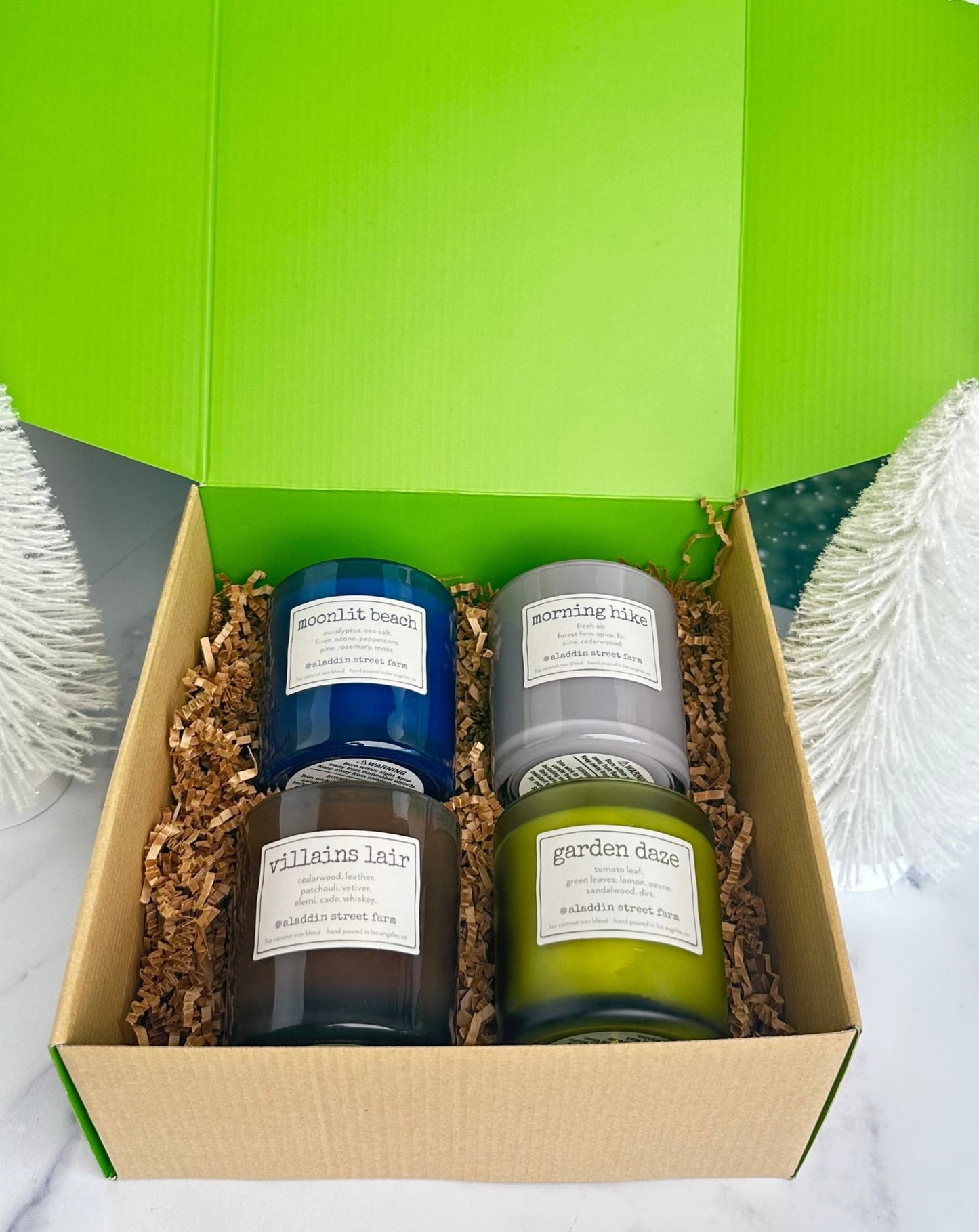 2023 signature collection gift set includes villain's lair, moonlit beach, morning hike & garden daze