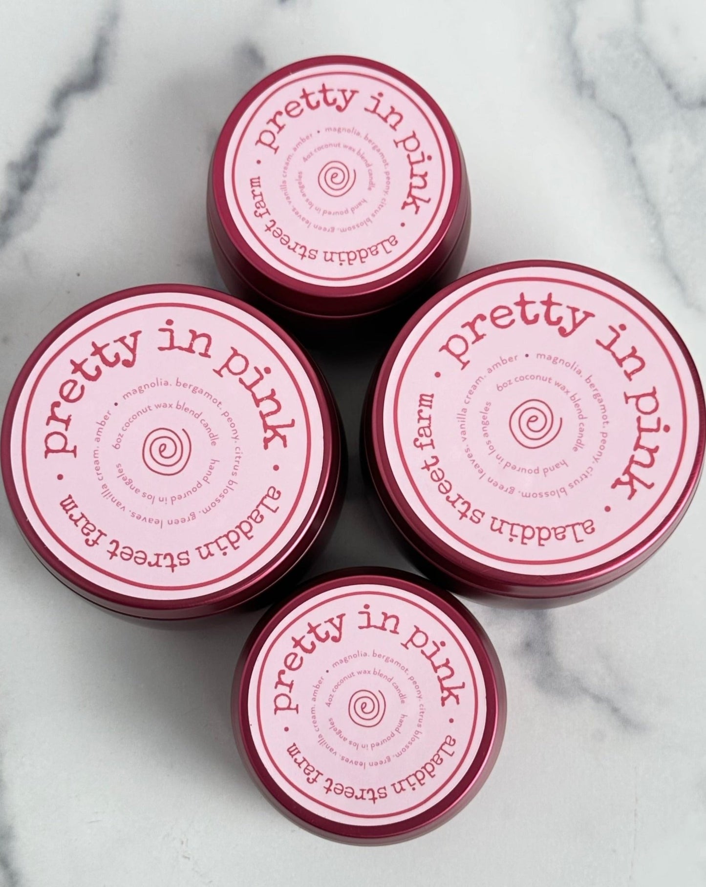 pretty in pink limited edition pretty in pink candle valentines day wine colored tin large