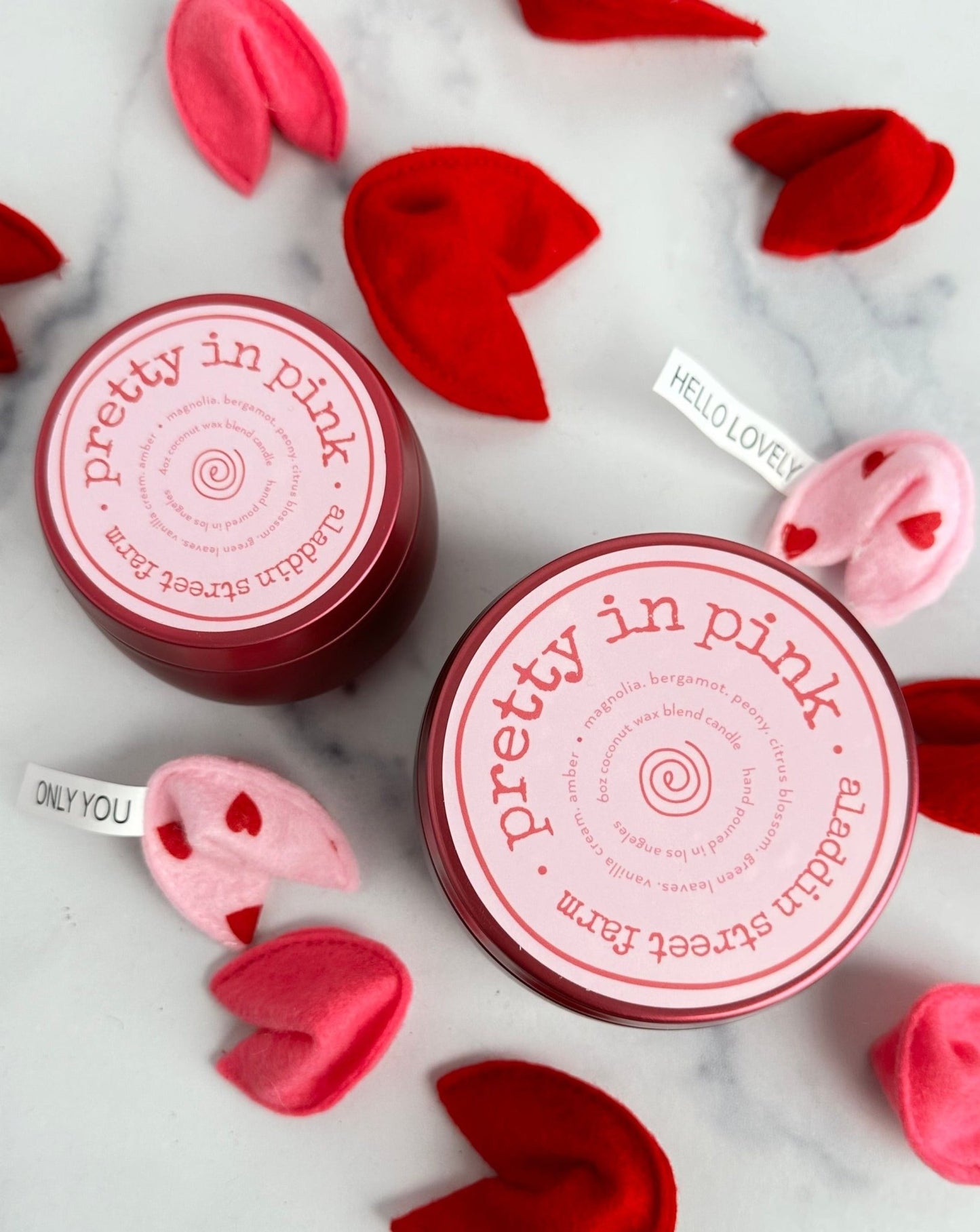 pretty in pink candle tin - limited Valentine's Day editions