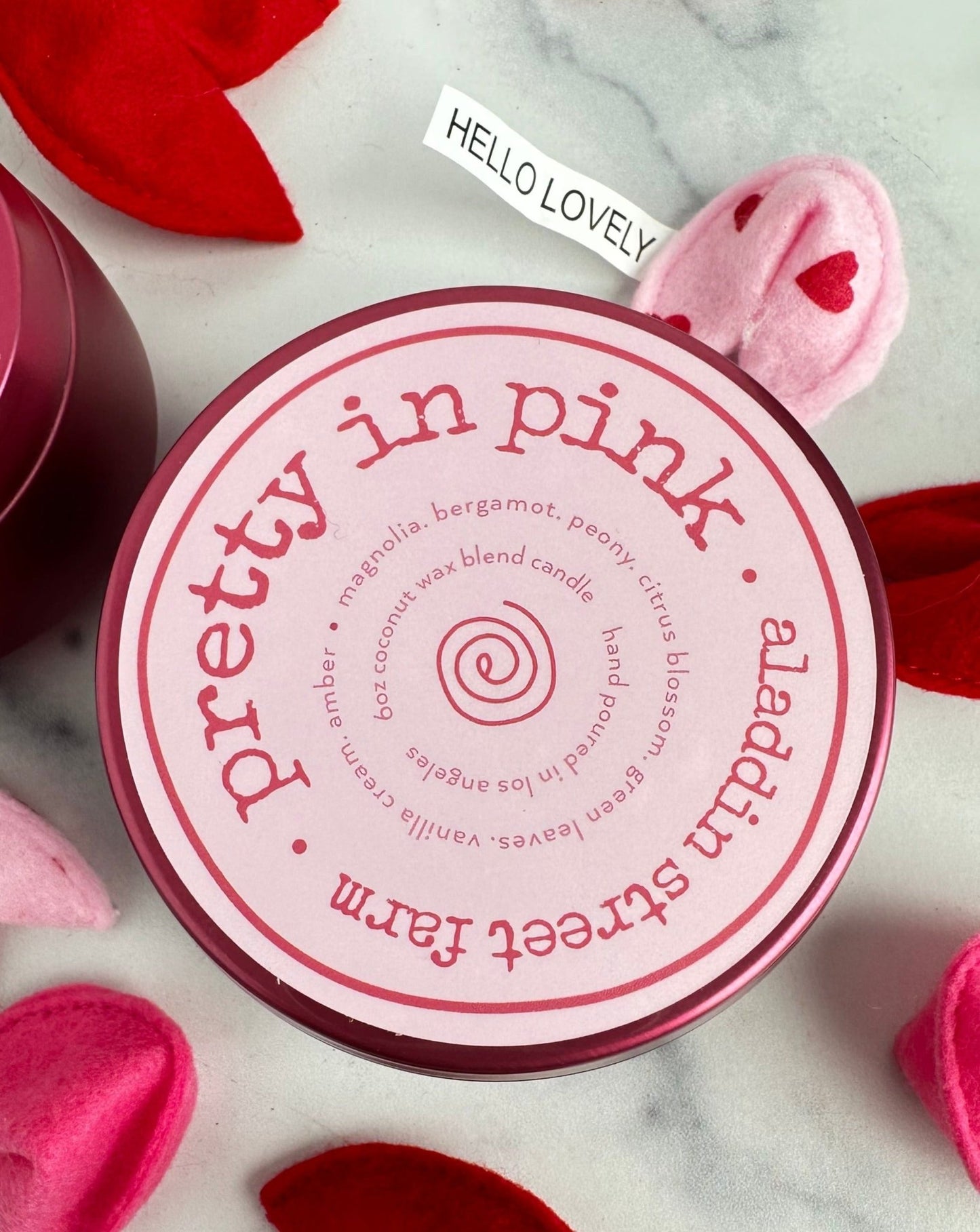 pretty in pink limited edition valentines day wine colored tin large