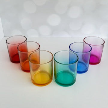 Pride Rainbow Votive Holders - set of 6