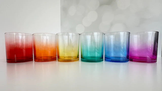 Pride Rainbow Votive Holders - set of 6