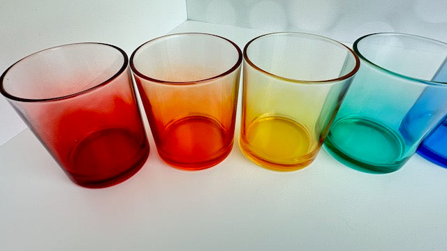Pride Rainbow Votive Holders - set of 6