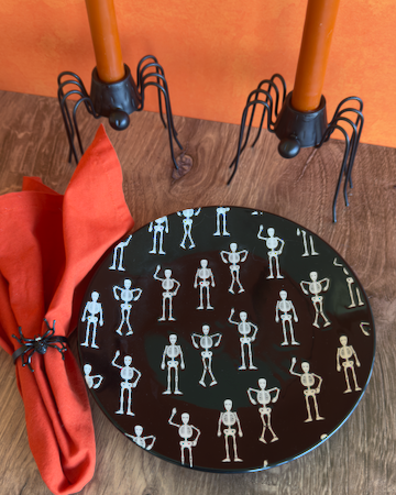 Daddy Long Legs - Spider Taper Candle Holders - Set of 2 - Metal, candles not included