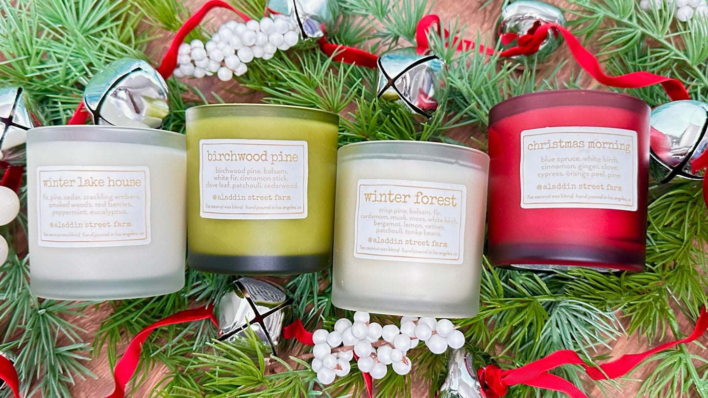 holiday signature collection candle gift set of our 4 exclusive holiday scents - Limited Edition
