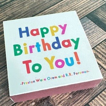  funky firestarter match book happy birthday to you