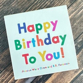  funky firestarter match book happy birthday to you