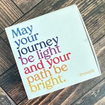  funky firestarter match book may your journey be light and your path be bright