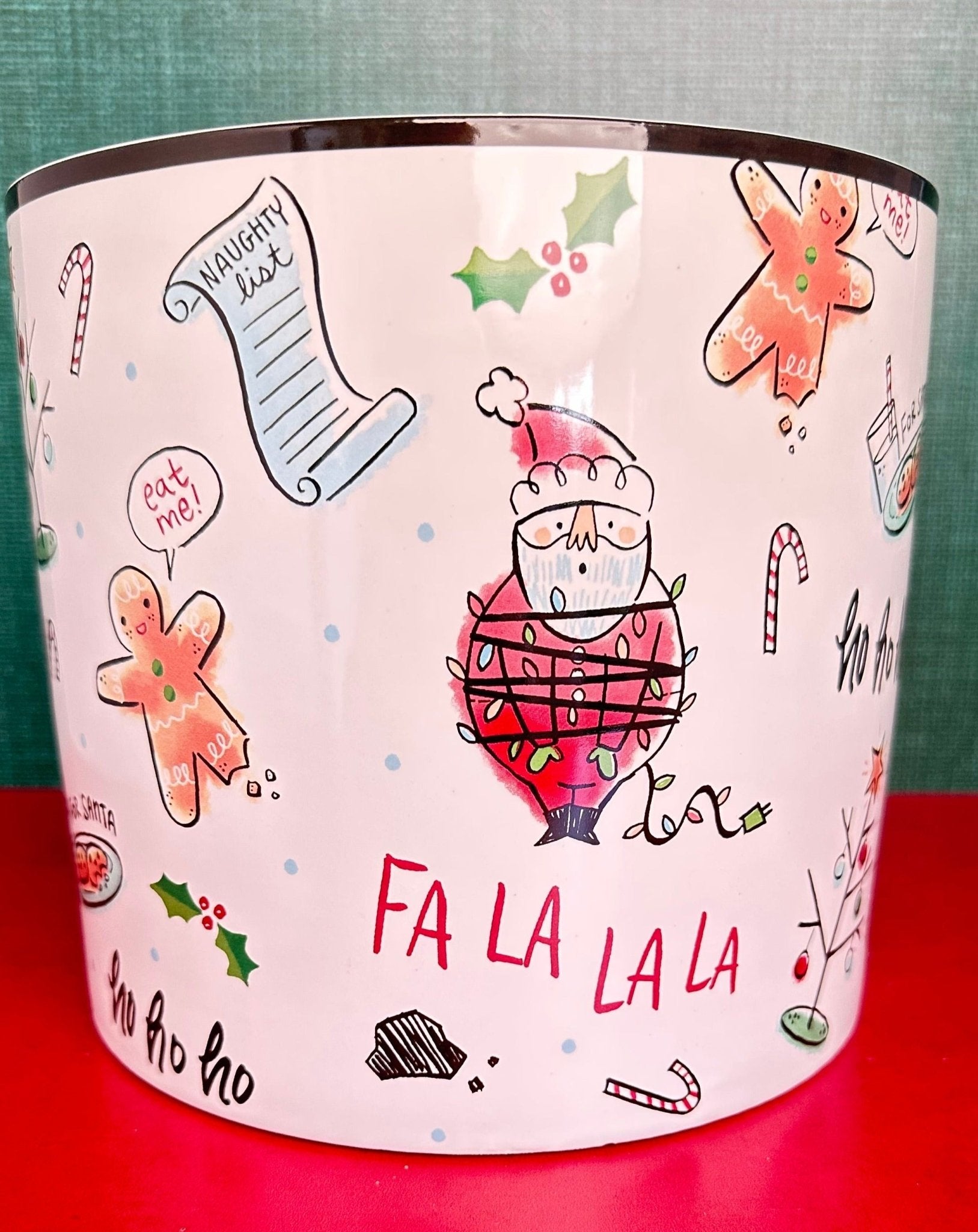 dear santa ceramic holiday christmas planter pot