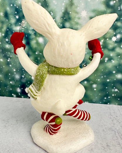 Hoppy the Holiday Hare Christmas figurine