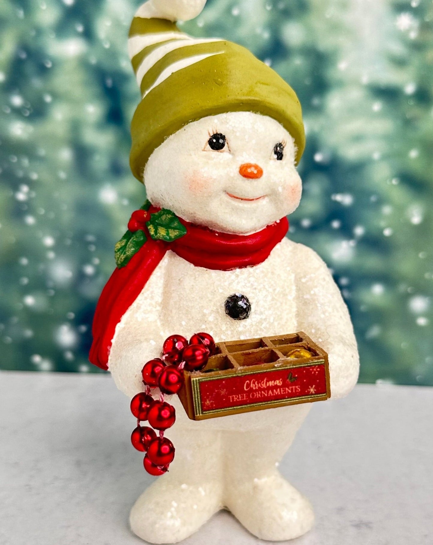 deck the halls snowman christmas figure - holiday decor