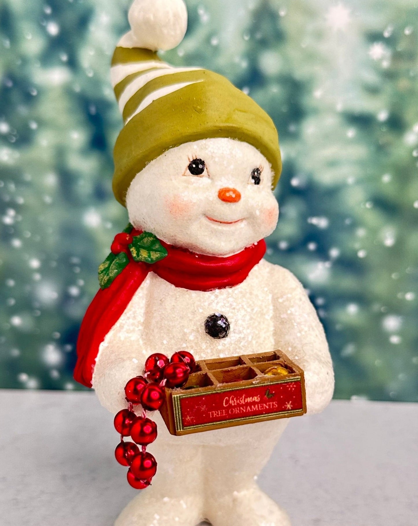 deck the halls snowman christmas figure - holiday decor