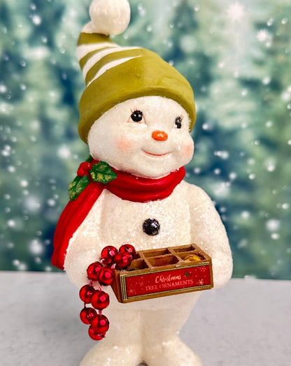 deck the halls snowman christmas figure - holiday decor