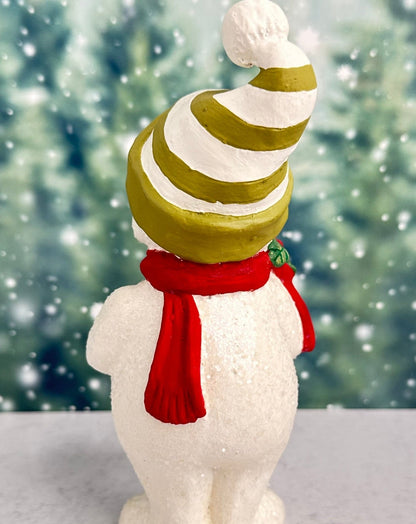 deck the halls snowman christmas figure - holiday decor