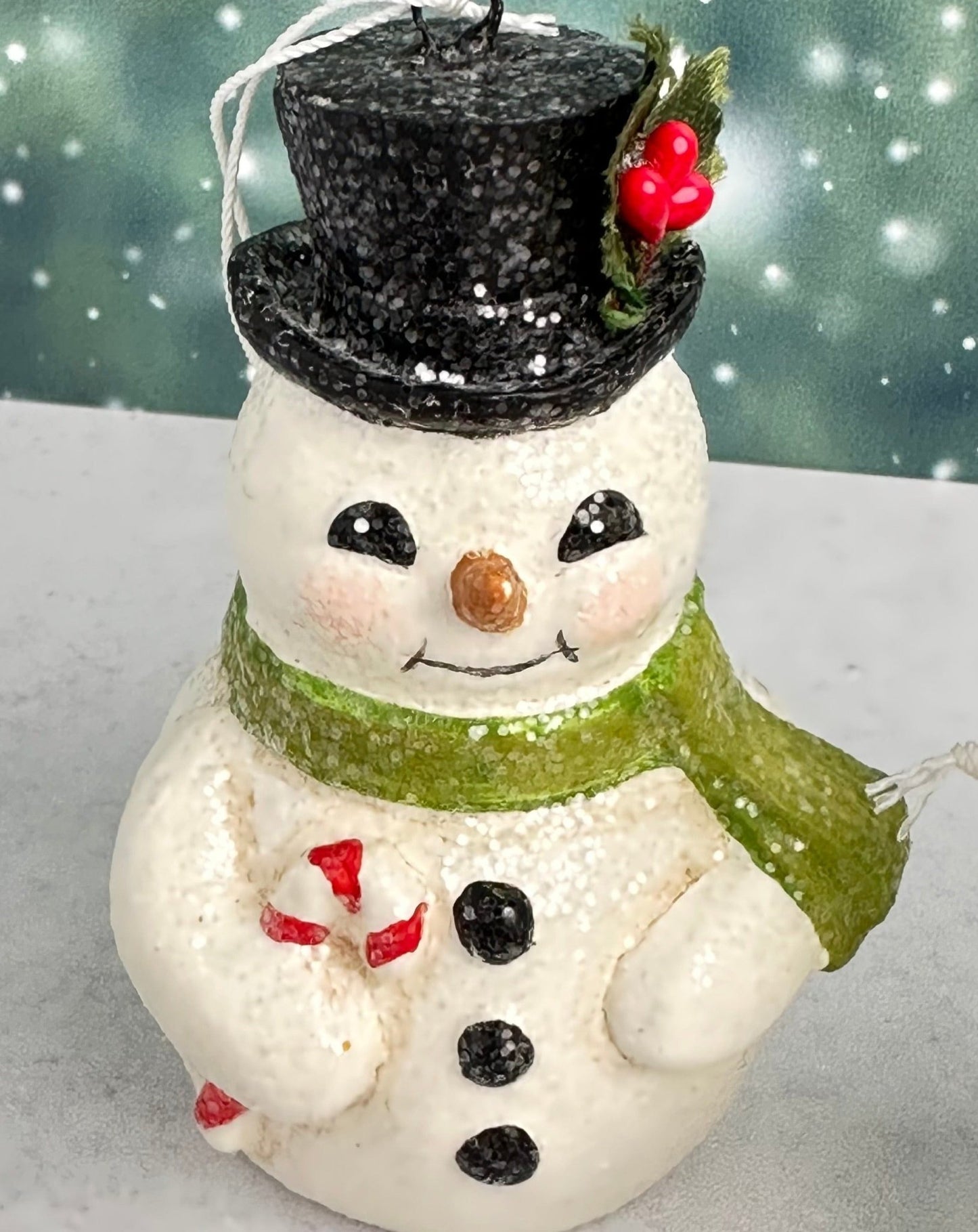 snowman trio ornaments Christmas decor - set of 3