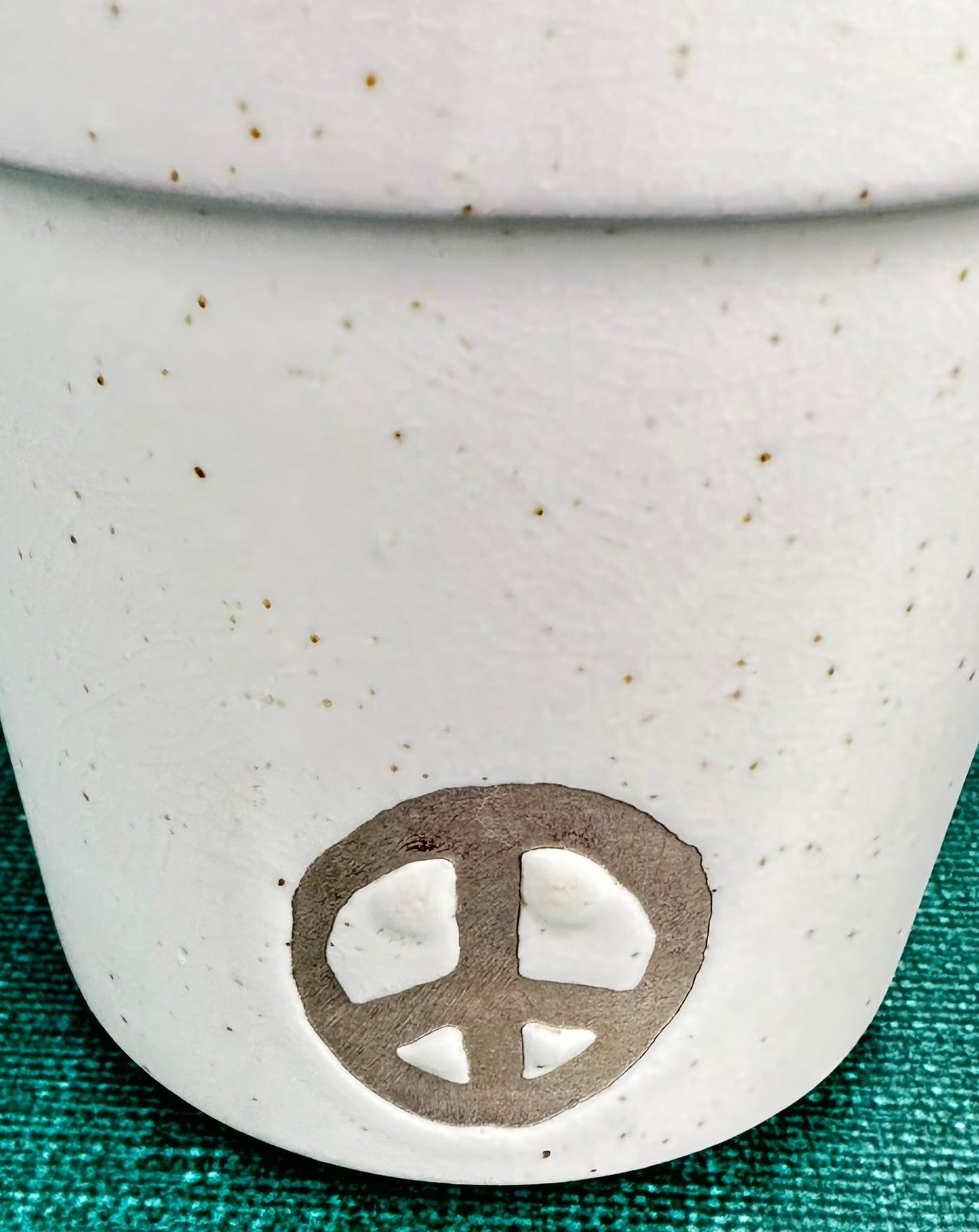 peace symbol planter pot