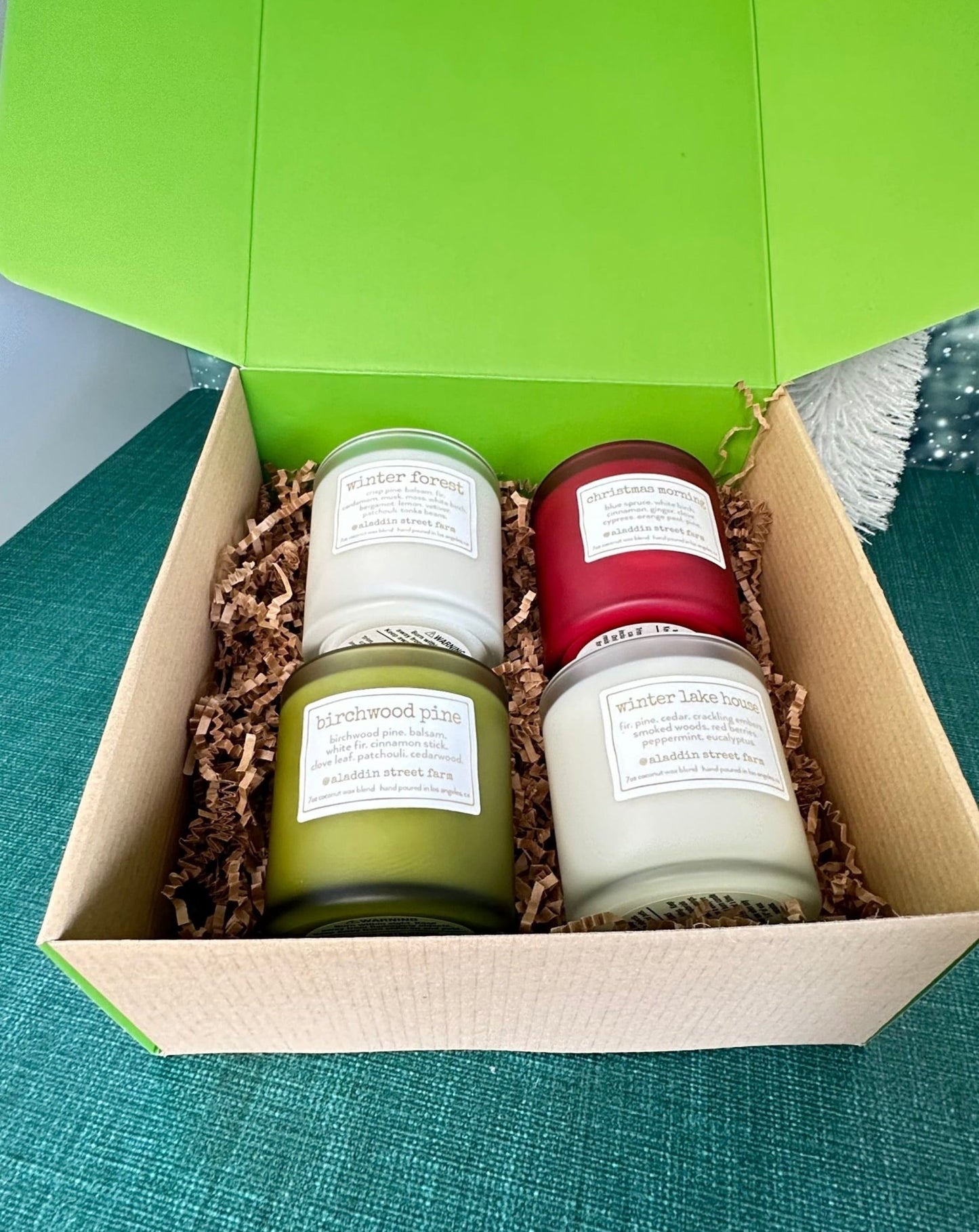 2023 holiday candle collection gift set - one each of our 4 holidays scents