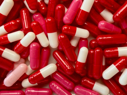 Prescription For Love - set of 2 Valentine's Day Pill Bottle Ornaments