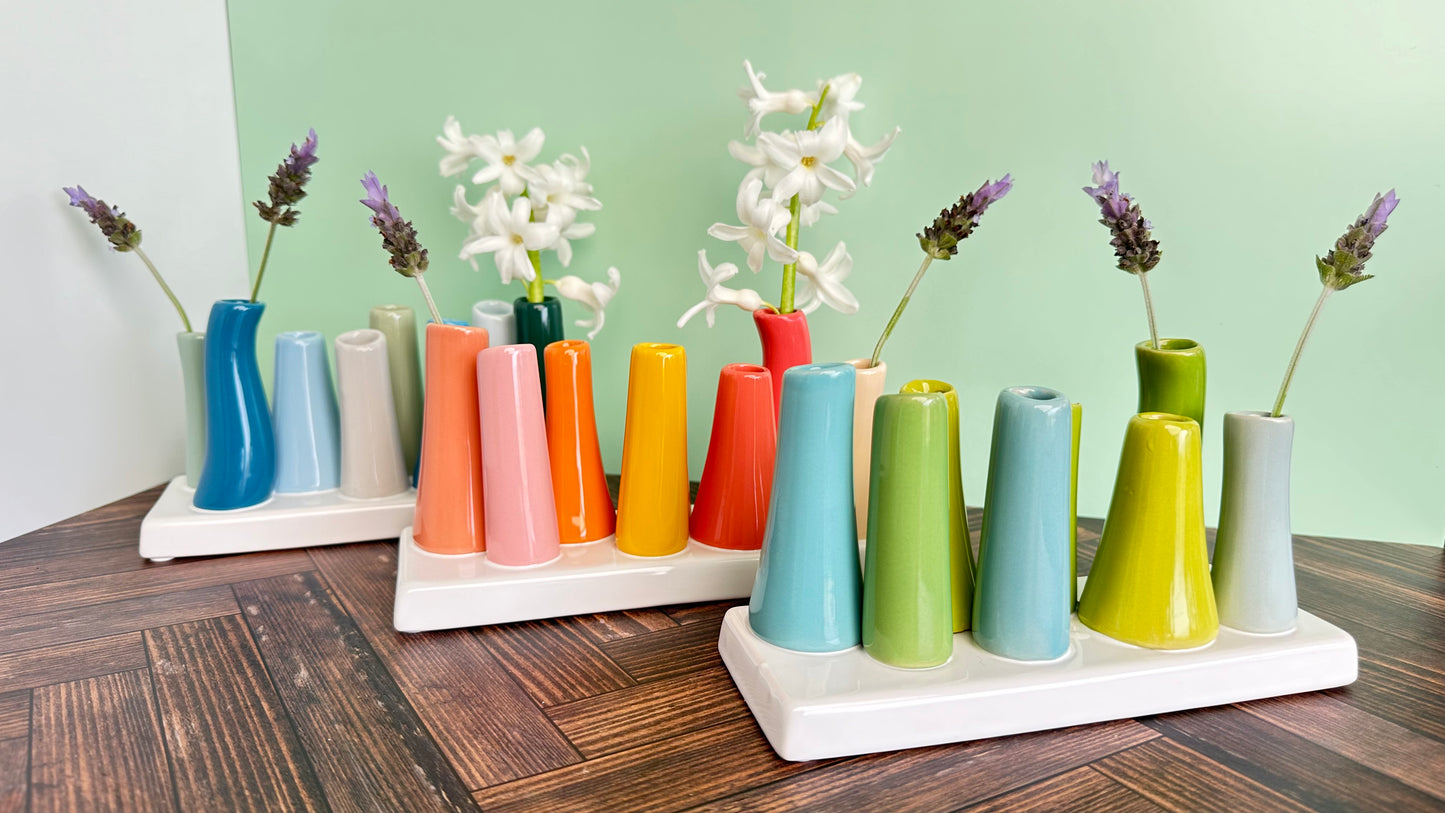 pooley bud vase - in eight awesome colorways