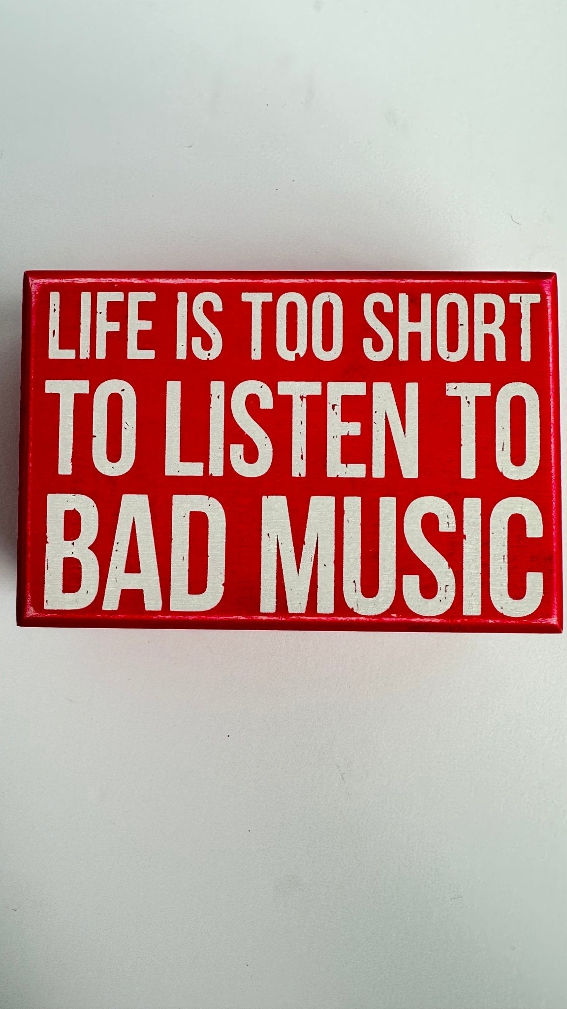 life is too short to listen to bad music - socks gift set