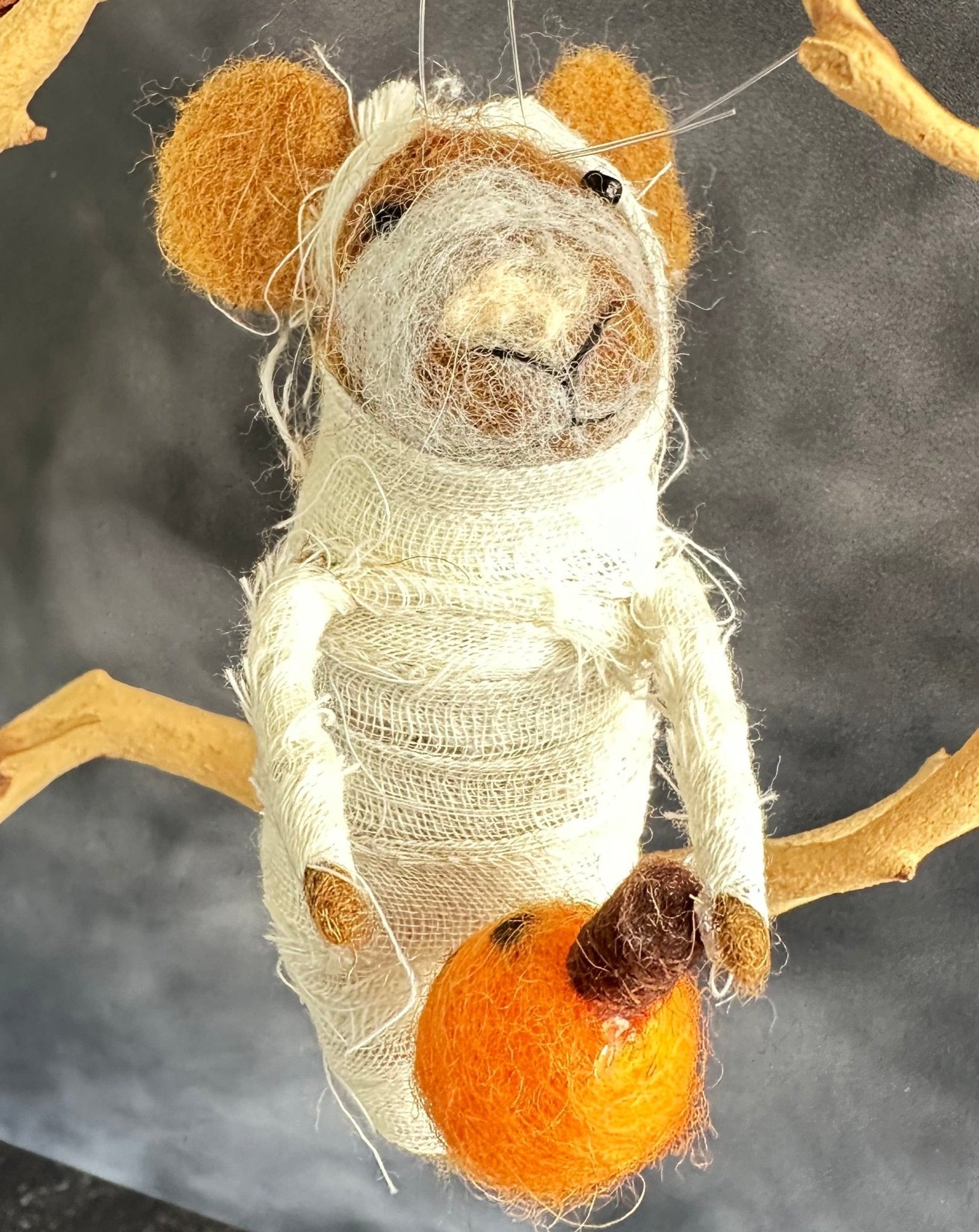 fred the mummy mouse halloween ornament