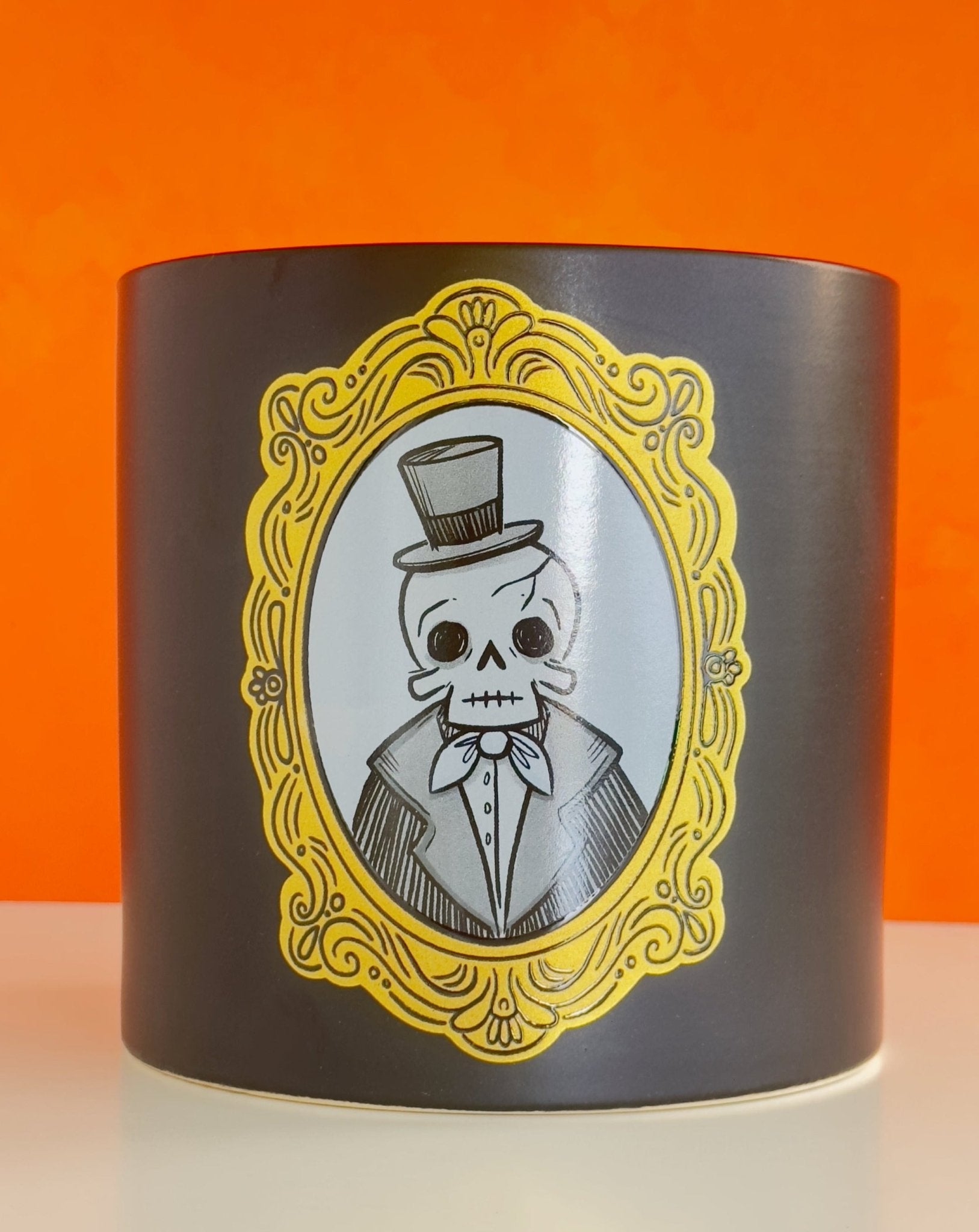 spooky glam portrait planter pot - mr. skeleton