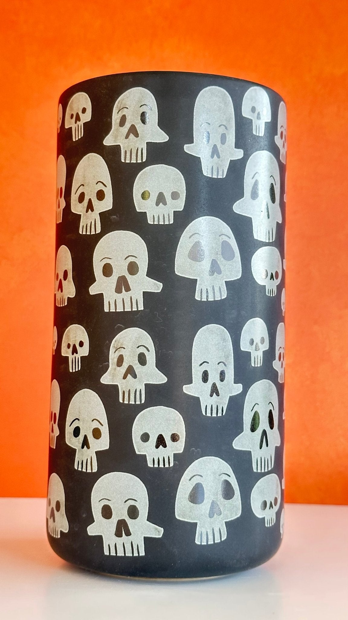 ghouls just want to have fun ceramic skulls vase