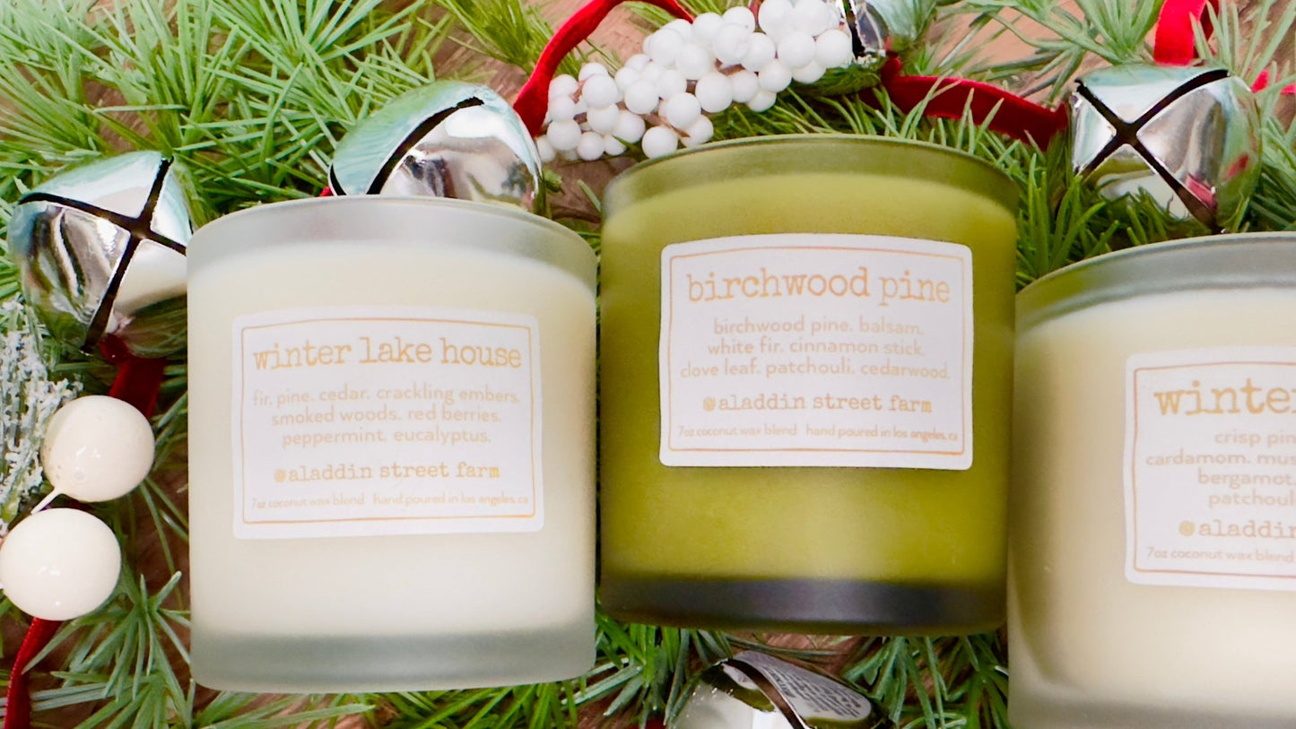 winter forest - signature aladdin street farm candle