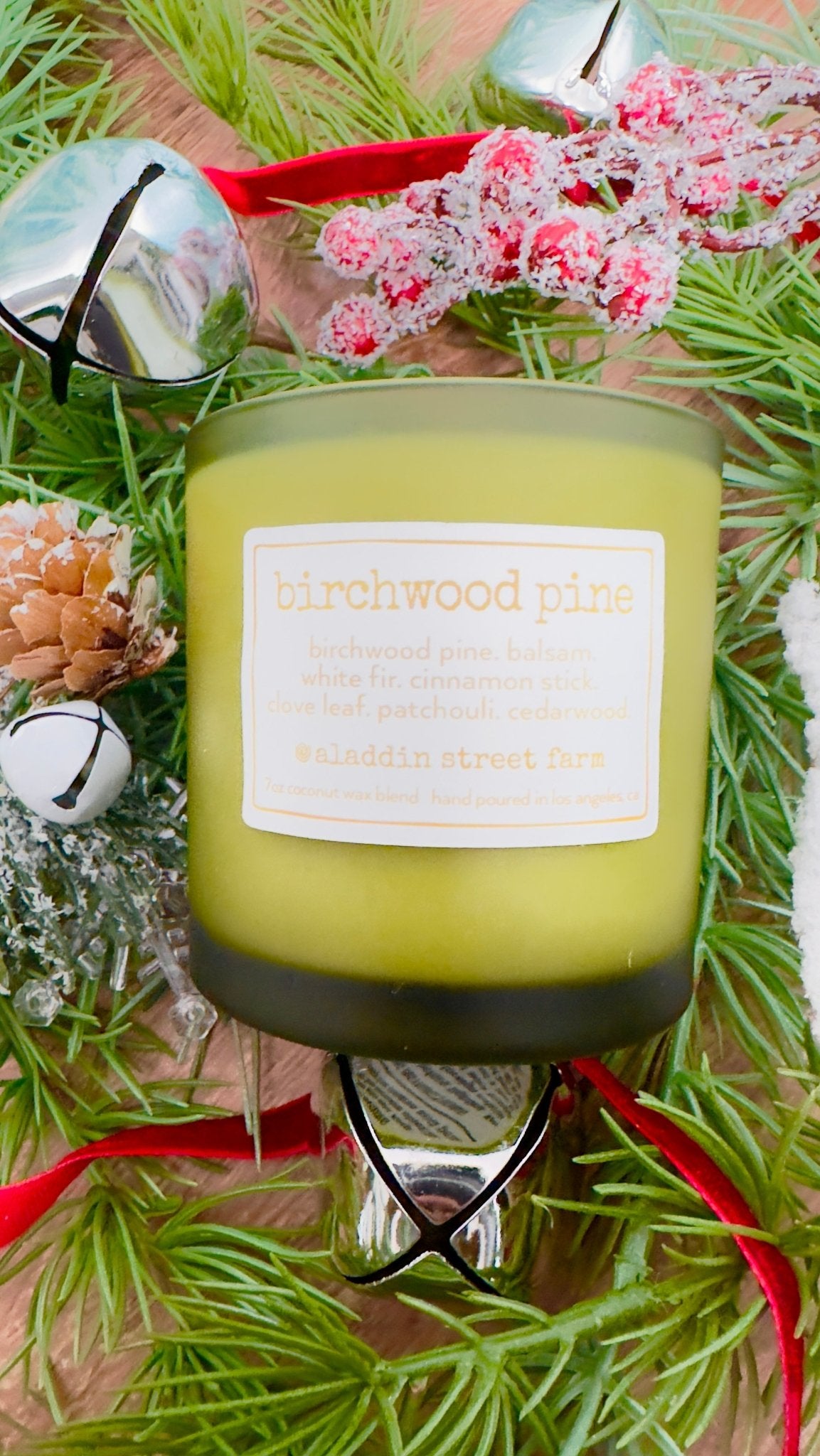 birchwood pine - signature aladdin street farm candle