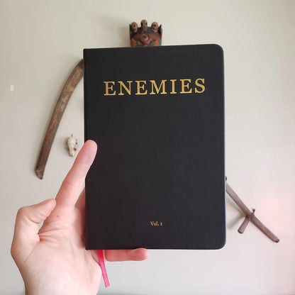 ENEMIES  -  a hardcover blank journal