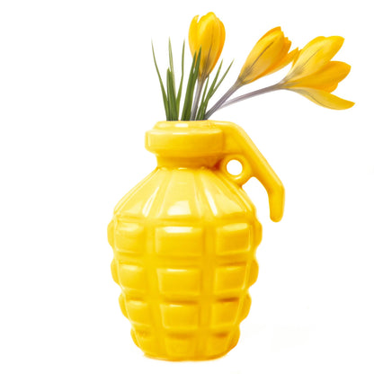 kapow!  grenade bud vase